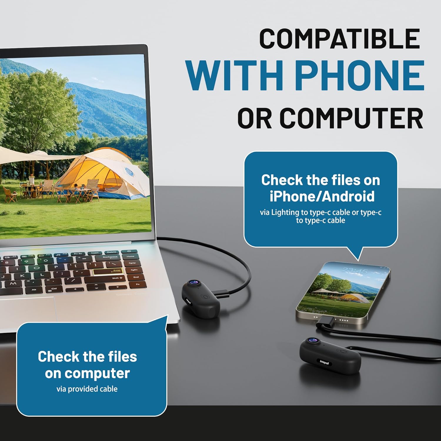 4K Mini Action Camera 128GB Thumb POV Portable Body Cam Wearable Video Recorder with IPX7 Waterproof Underwater Camcorder, Helmet Mount, Magnetic Sport DV for Bike Cycling, Pet, Vlogging(Black) - Image 7