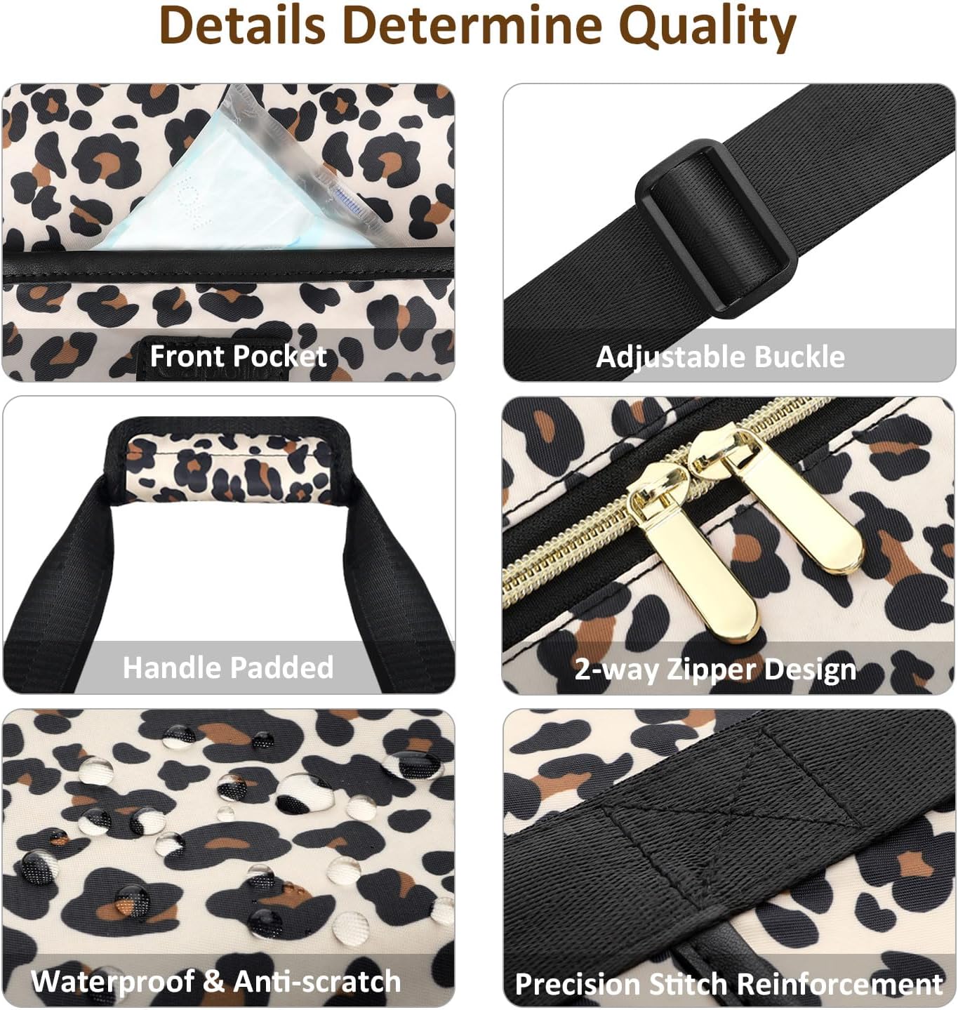 Expandable Travel Duffle Bags Weekender Overnight Bags for Women Men Hospital Bag for Women Labor Delivery with Toiletry Bag Waterproof - Image 4