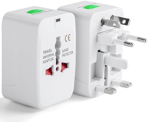 Bates- Universal Adapter for Travel, Compact International Power Adapter for USA, EU, UK, Australia, and India Outlets, All in One - Image 2