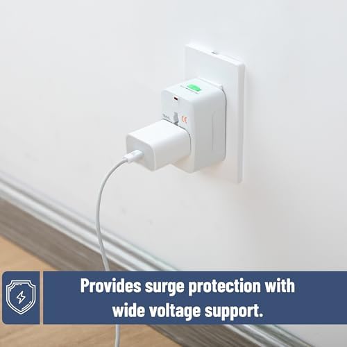 Bates- Universal Adapter for Travel, Compact International Power Adapter for USA, EU, UK, Australia, and India Outlets, All in One - Image 7