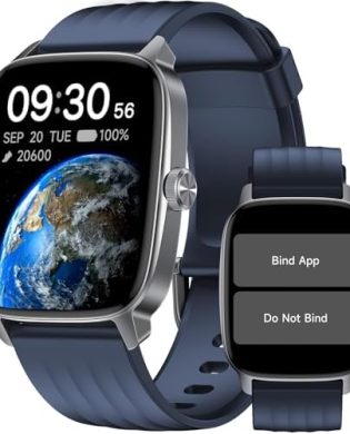 DAVIKO Pedometer Watch Senior Friendly No App/Phone Required, Waterproof Fitness Tracker Watch with Step Counter Calories/Sleep Tracker for Walking Running for Men Women